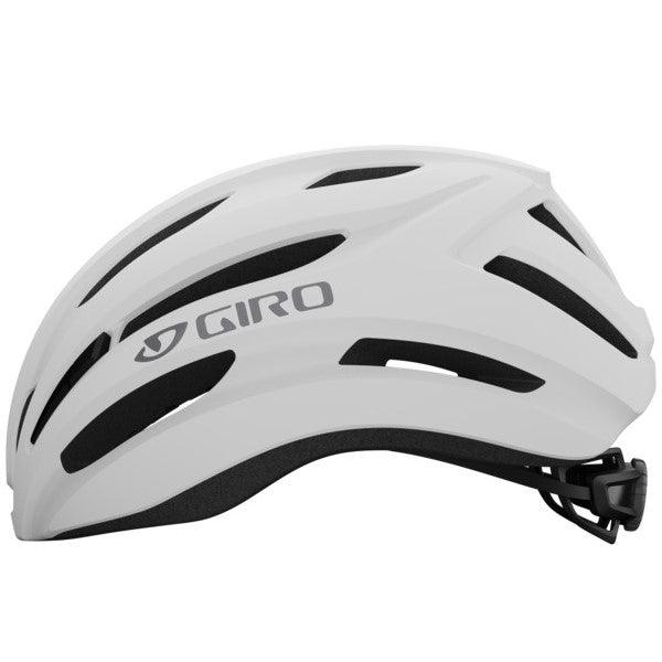 Giro Isode II Road Cycling Helmet (Matte White/Charcoal) - BUMSONTHESADDLE