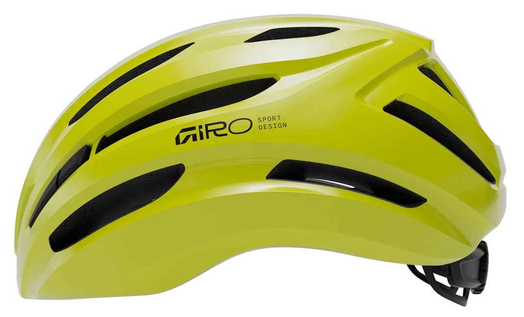 Giro Isode II Road Cycling Helmet (Gloss Hi Viz Yellow)