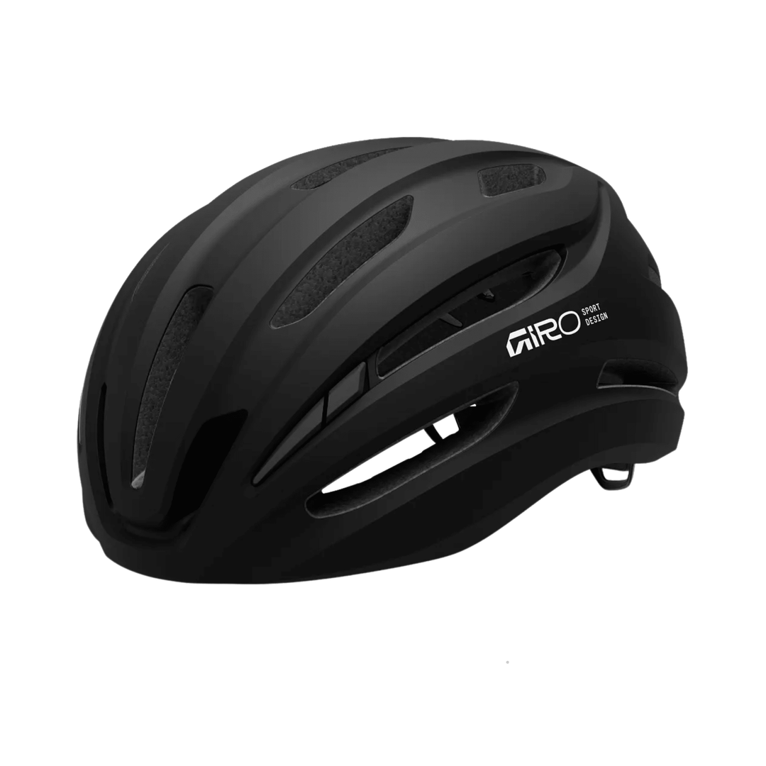 Giro Isode MIPS II road cycling helmet, Matte Black, front view