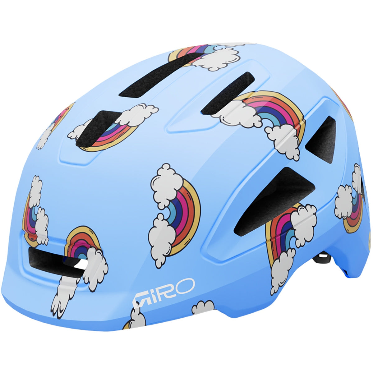 Giro Scamp II Kids Road Cycling Helmet (Matte Multi Rainbow)