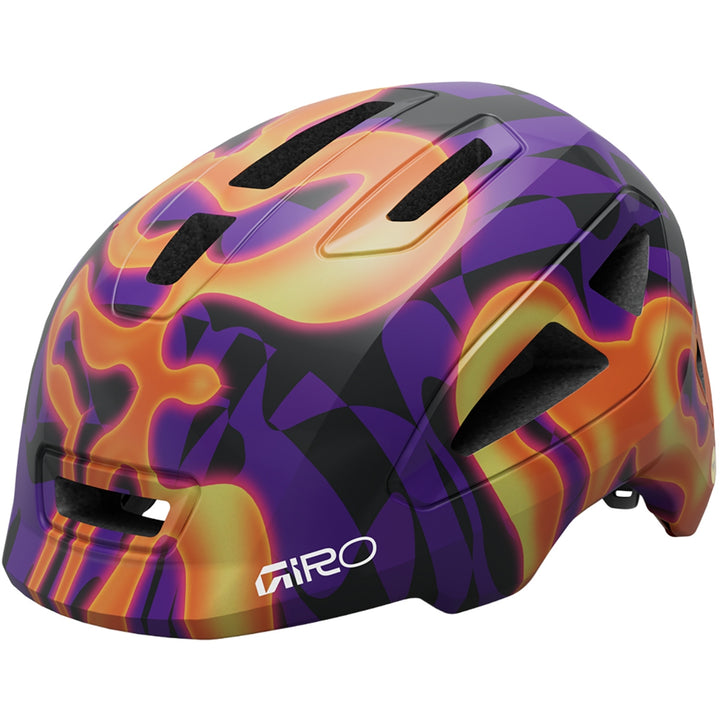 Giro Scamp II Kids Road Cycling Helmet (Purple Lava)