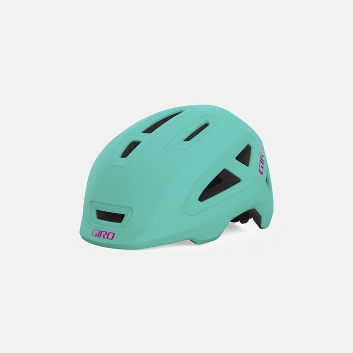 Giro Scamp II Kids Cycling Helmet (Matte Screaming Teal/Bright Pink)