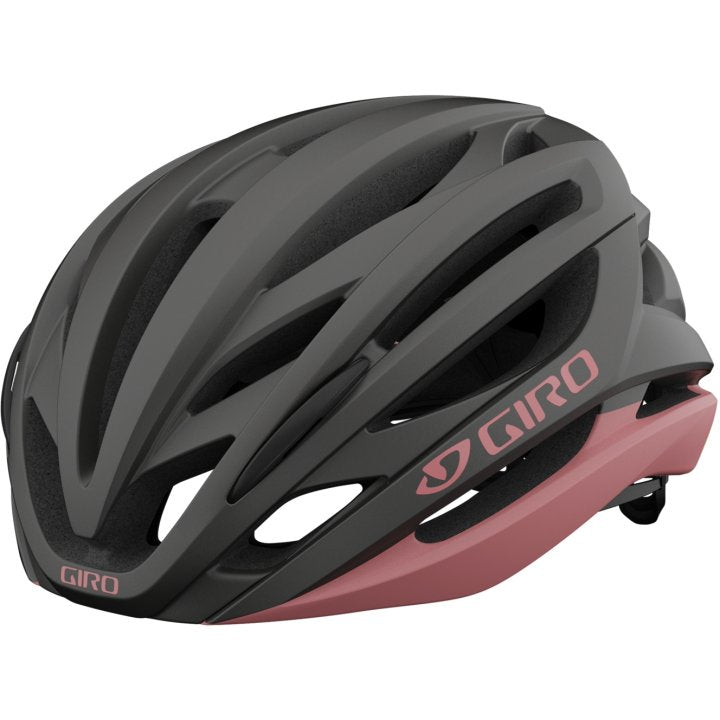 Giro Syntax MIPS Road Cycling Helmet (Matte Metallic Coal/Dusty Rose)