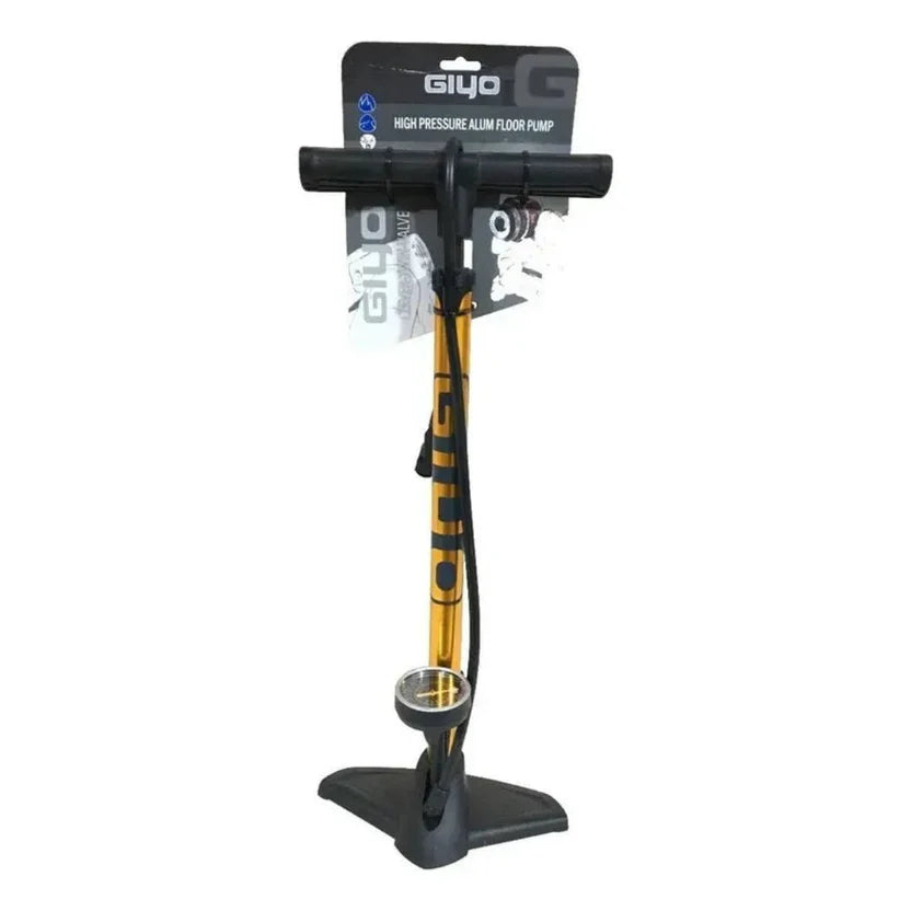 Giyo GF-5725 High Pressue Floor Pump (Gold)