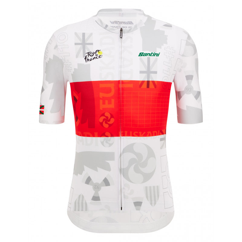 Santini Tour De France Grand Depart Pais Vasco Men's Cycling Jersey (Print)