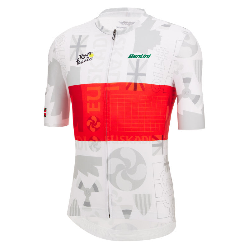 Santini Tour De France Grand Depart Pais Vasco Men's Cycling Jersey (Print)