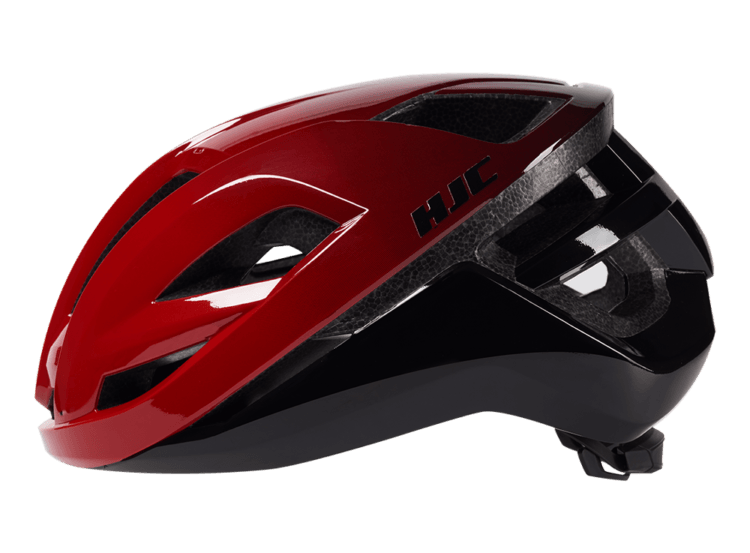 HJC Bellus Road Cycling Helmet (Matte Glossy Red Black) - BUMSONTHESADDLE