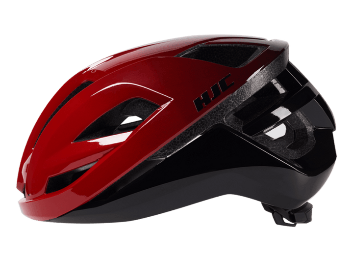 HJC Bellus Road Cycling Helmet (Matte Glossy Red Black) - BUMSONTHESADDLE