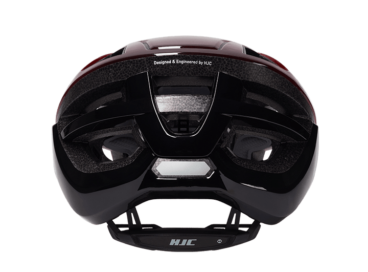 HJC Bellus Road Cycling Helmet (Matte Glossy Red Black) - BUMSONTHESADDLE
