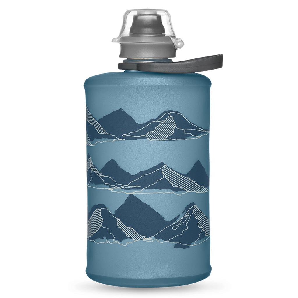Hydrapak Stow Flexible Bottle Mountain Edition (Tahoe Blue) - BUMSONTHESADDLE