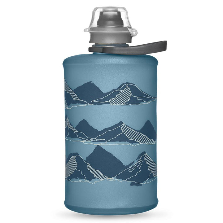 Hydrapak Stow Flexible Bottle Mountain Edition (Tahoe Blue) - BUMSONTHESADDLE