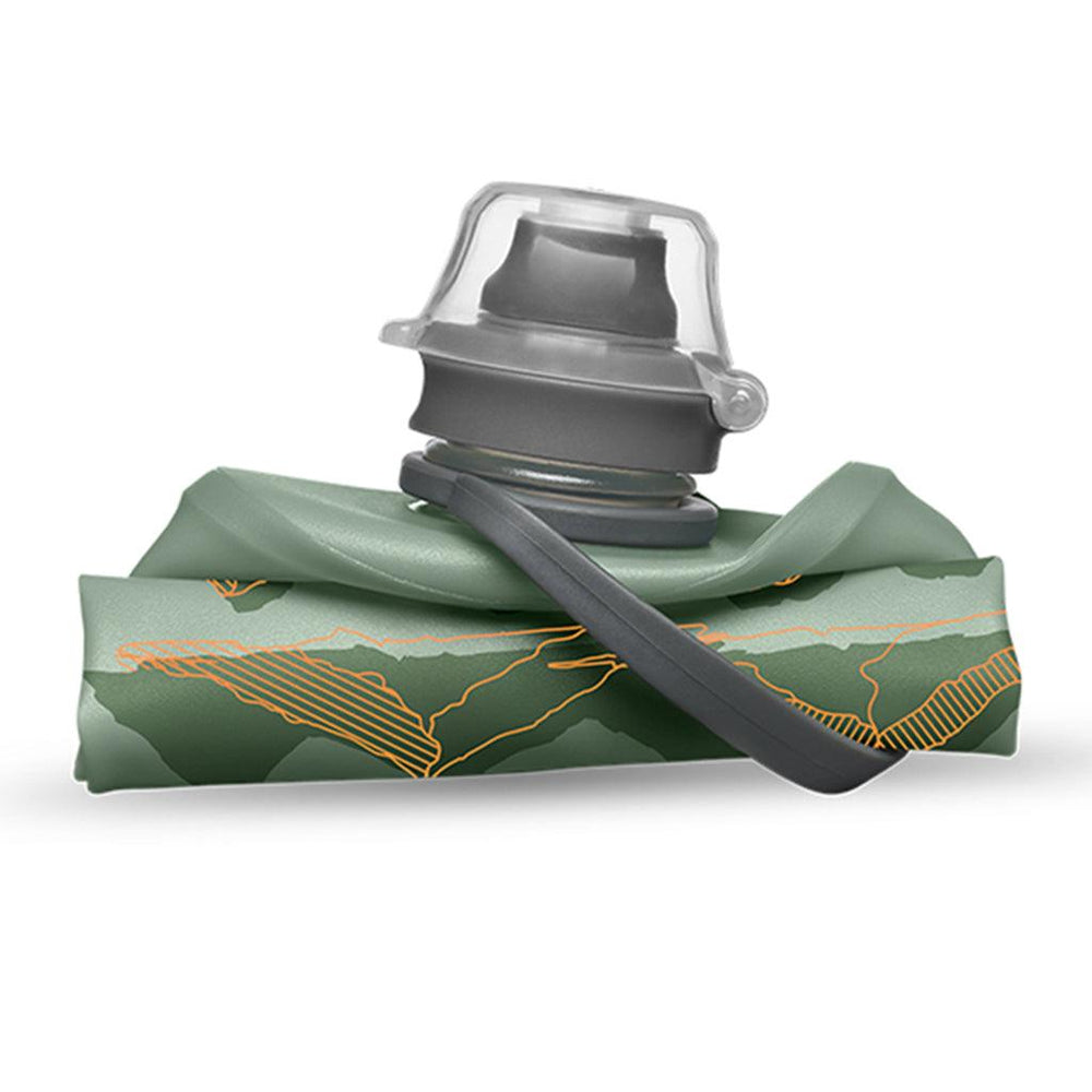 Hydrapak Stow Flexible Mountain Edition Bottle (Sutro Green) - BUMSONTHESADDLE