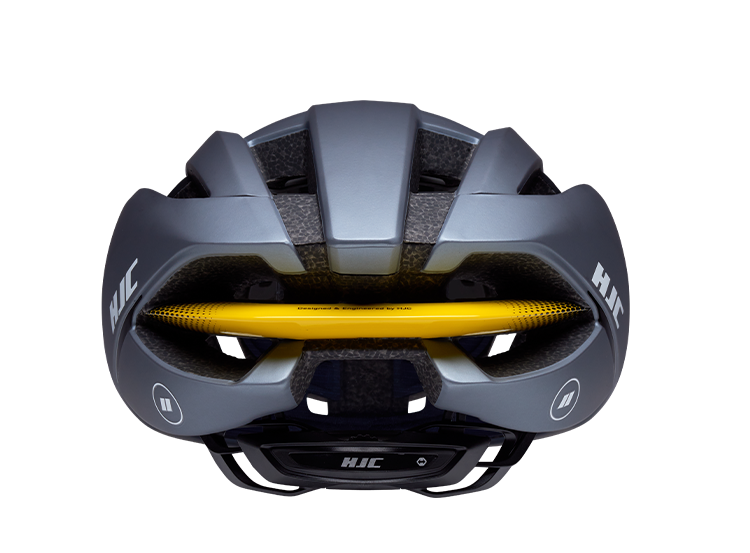 HJC Ibex 3.0 Road Cycling Helmet (Matte Glossy Grey Yellow)