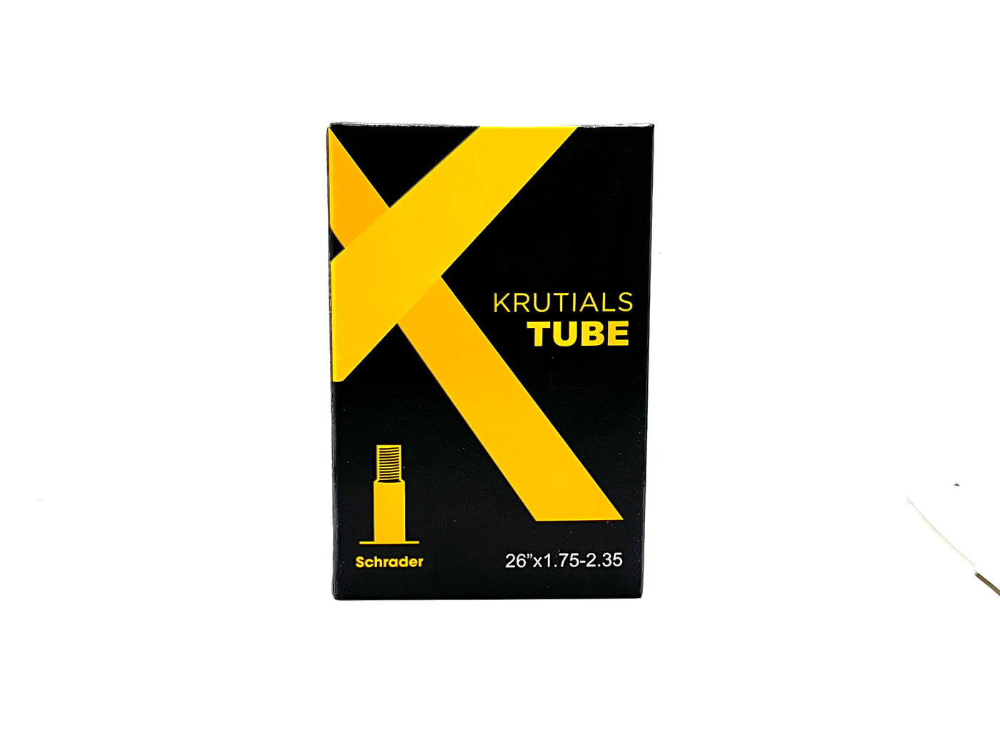 Krutials 26x1.75-2.35 48mm Schrader Tube (Pack of 4)