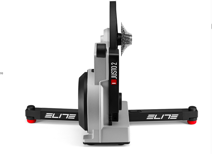 Elite Justo 2 Electromagnetic Direct Drive Smart Bicycle Trainer (Silver)