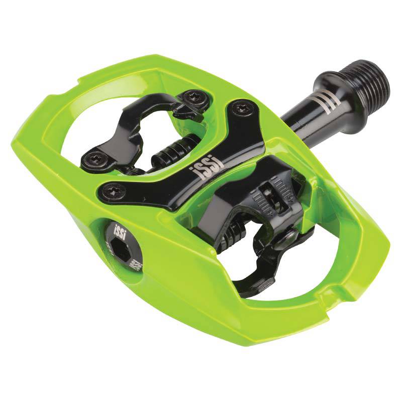 iSSi Trail III Clipless MTB Pedals (Lime Green)