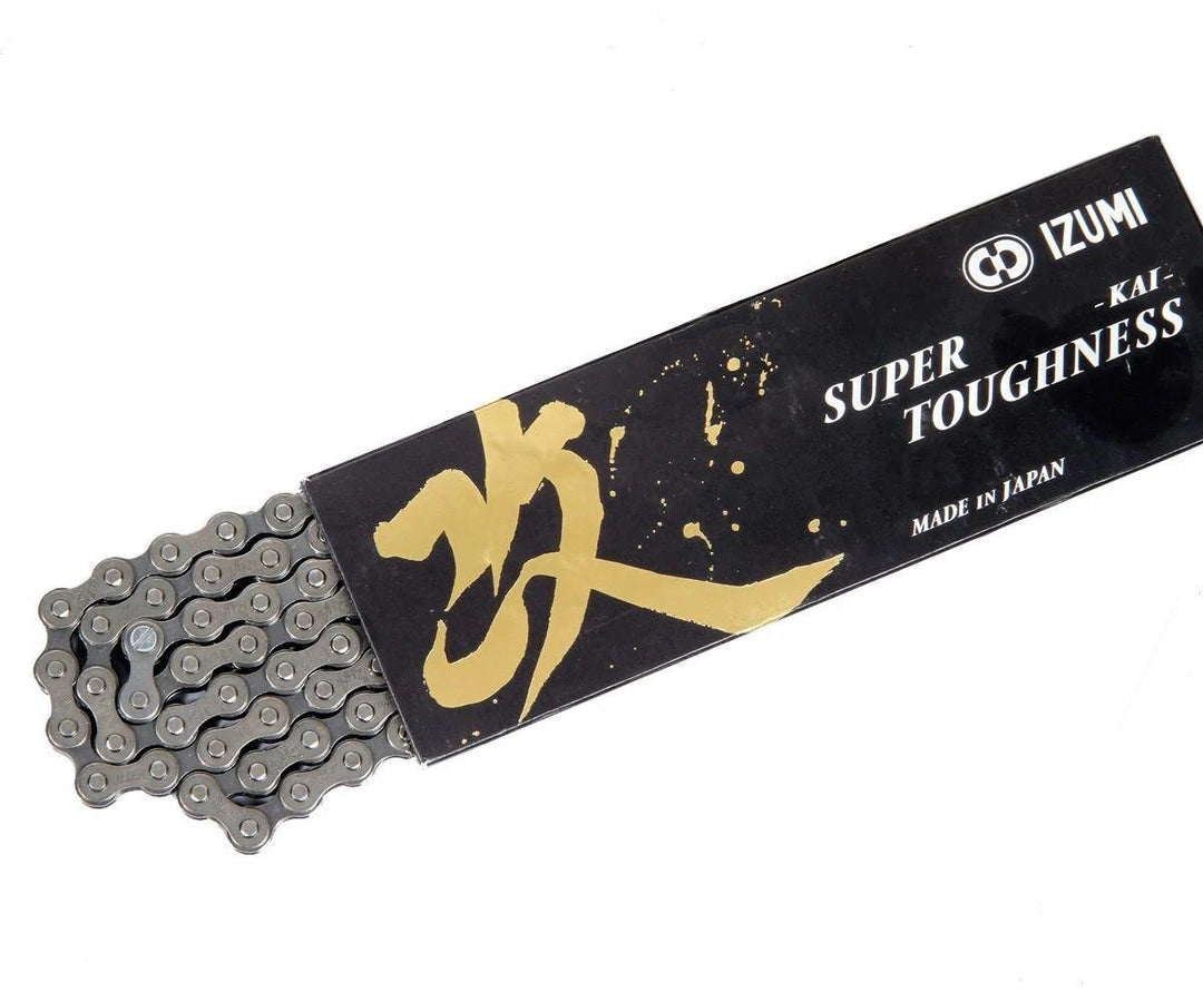 Izumi Super Toughness Kai Narrow 1 Speed Chain (Grey) - BUMSONTHESADDLE