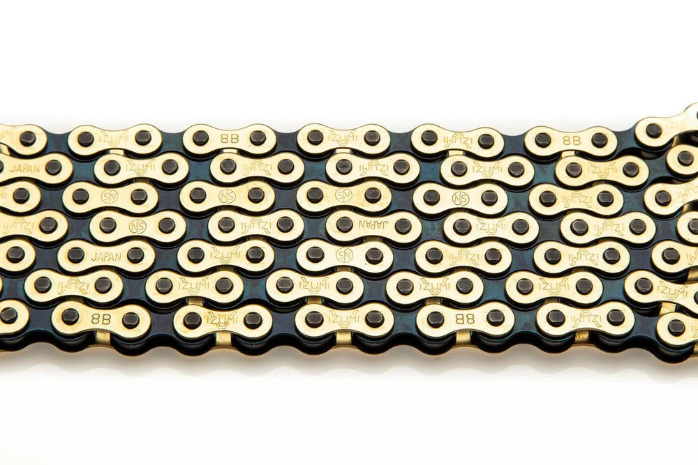 Izumi V Super Toughness 1/2x1/8  Single Speed Chain (Gold/Black)