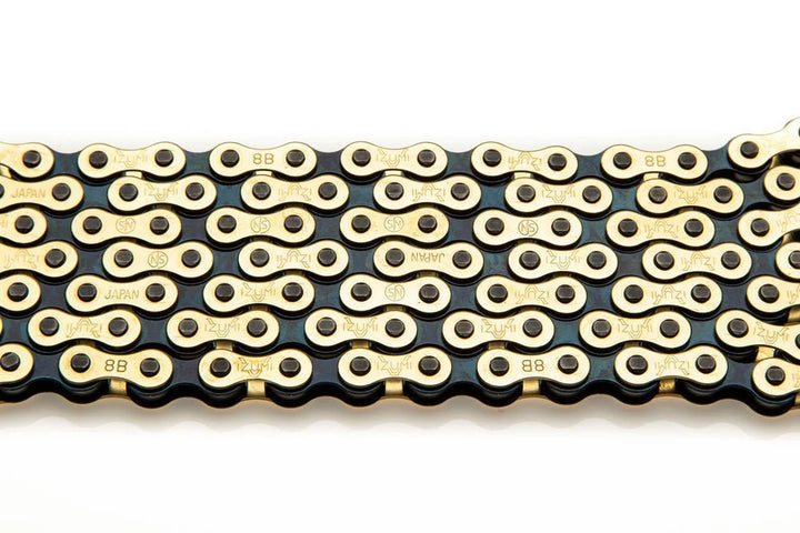 Izumi V Super Toughness 1/2x1/8  Single Speed Chain (Gold/Black)