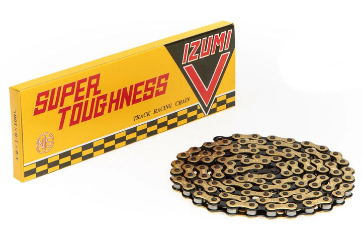 Izumi V Super Toughness 1/2x1/8  Single Speed Chain (Gold/Black)
