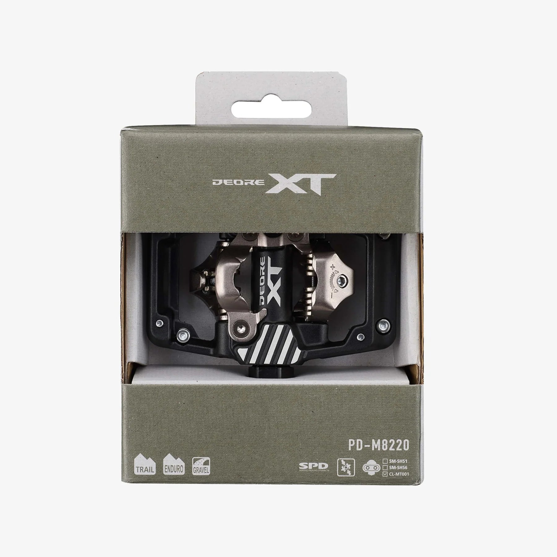 Shimano Deore XT PD-M8220 Clipless Pedal (Black/Silver)