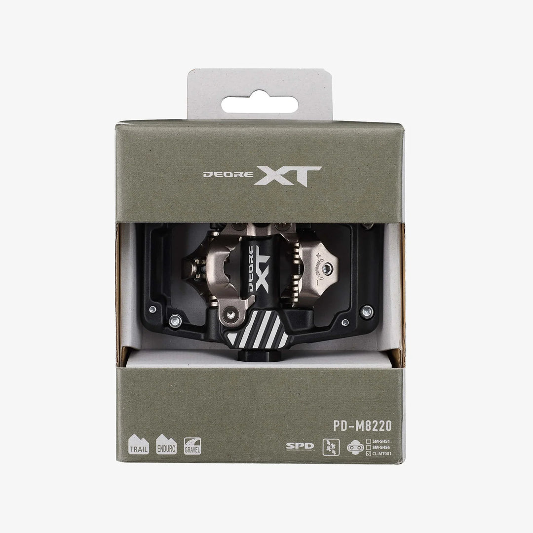 Shimano Deore XT PD-M8220 Clipless Pedal (Black/Silver)