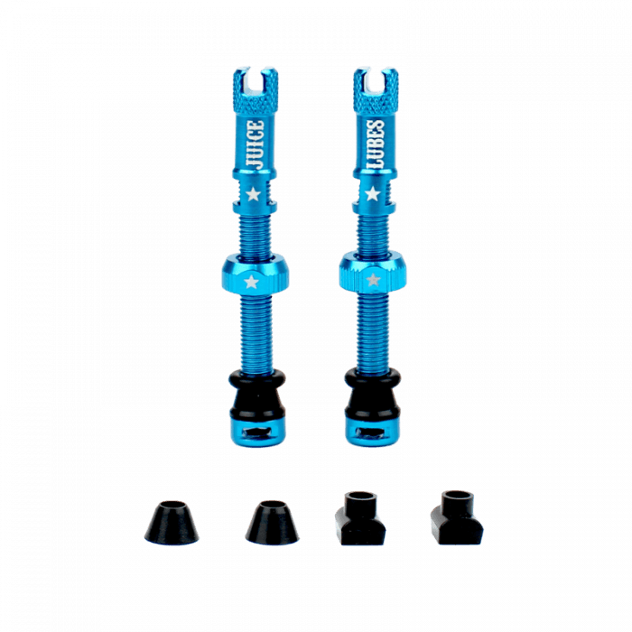 Juice Lubes Tubeless Valves (Teal) - BUMSONTHESADDLE