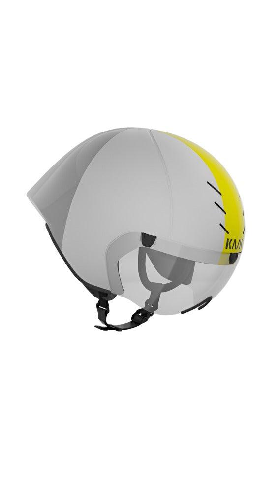 Kask Mistral Aero Road Cycling Helmet (White/Silver) - BUMSONTHESADDLE