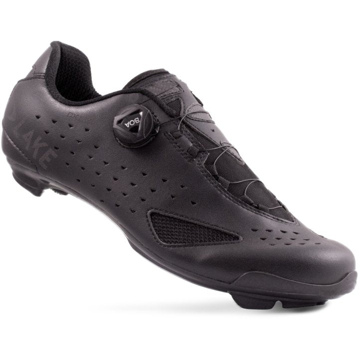 Lake CX177-X Wide Cycling Shoe (Black/Black Reflective)