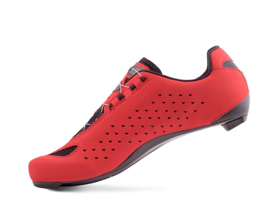 Lake CX219 Road Cycling Shoes (Red/White) - BUMSONTHESADDLE