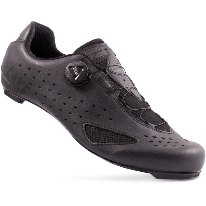 Lake CX219-X Wide Cycling Shoe (Black/Black)