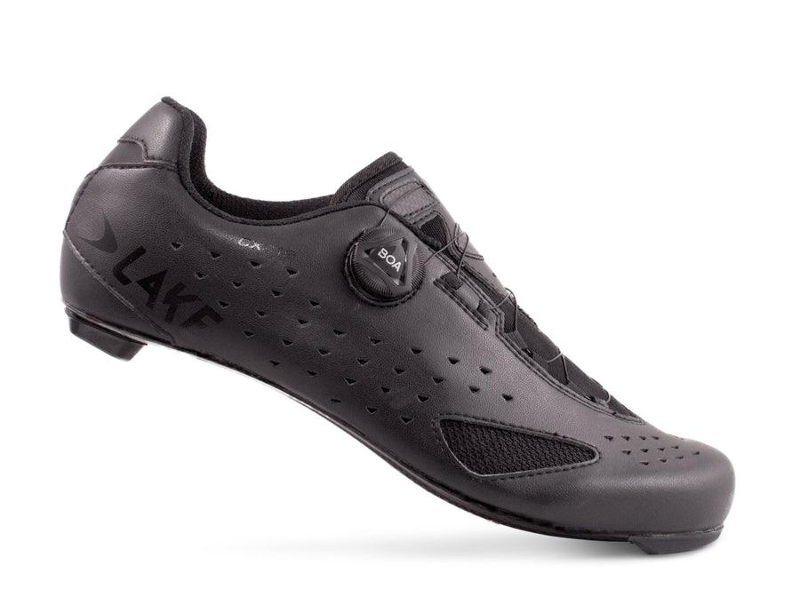 Lake CX219 Wide Road Cycling Shoes (Black) - BUMSONTHESADDLE