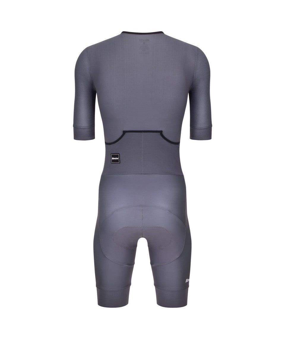 Santini Leaf Men's Triathlon Suit (Grey)