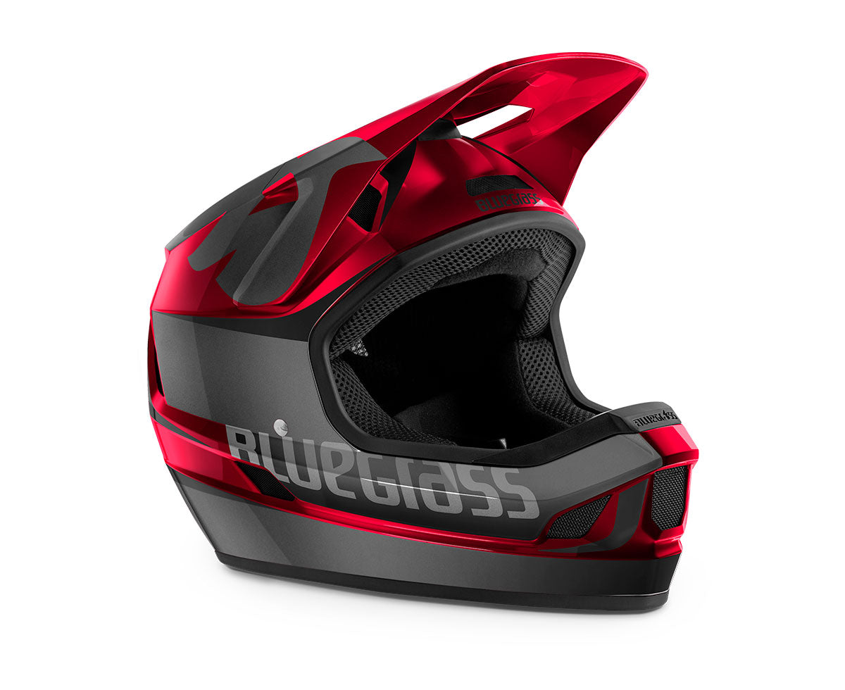 Bluegrass Legit MTB Cycling Helmet (Black Red Metallic)