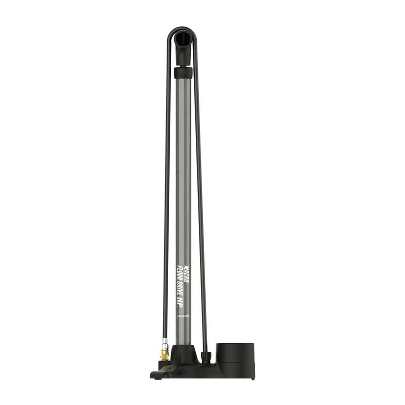 Lezyne Macro Drive High Pressure ABS Floor Pump (Flat Grey) - BUMSONTHESADDLE