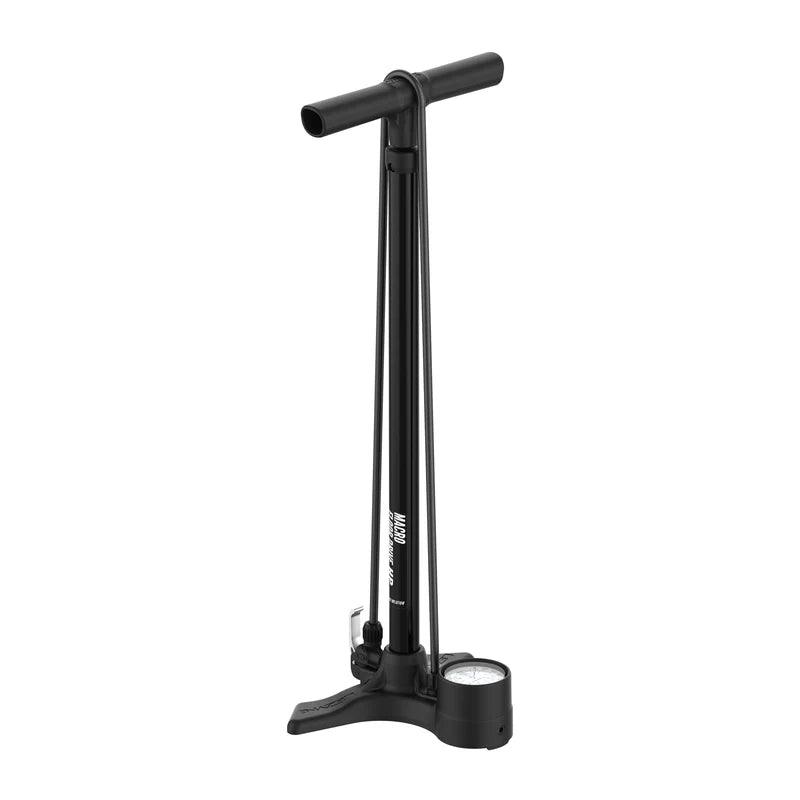 Lezyne Macro Drive High Pressure Dual Valve Floor Pump (Flat Black) - BUMSONTHESADDLE