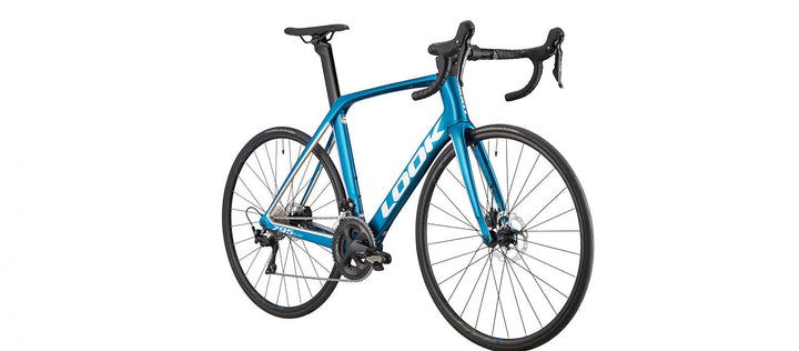 Look 795 Blade Disc (Glossy Metallic Blue Silver) - BUMSONTHESADDLE