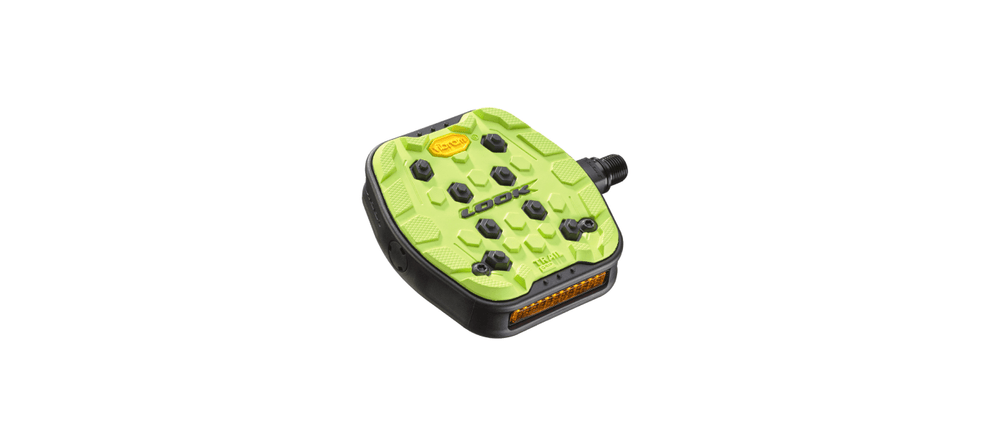 Look Trail Grip Platform Pedals (Lime) - BUMSONTHESADDLE