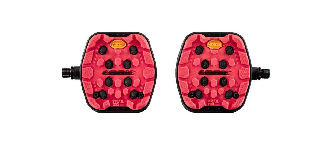 Look Trail Grip Platform Pedals (Red) - BUMSONTHESADDLE
