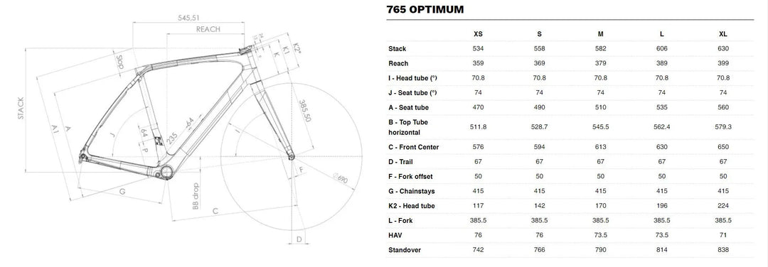 Look 765 Optimum Disc Brake Frameset (Glossy Black)