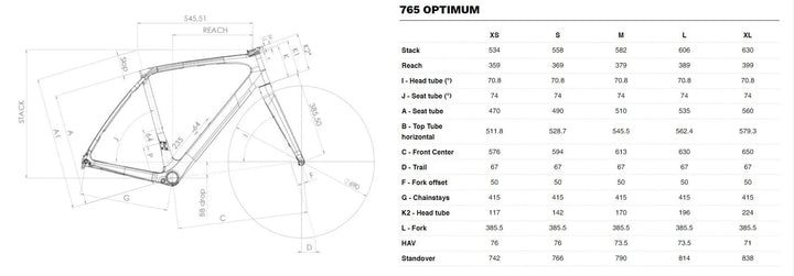 Look 765 Optimum Disc Brake Frameset (Glossy Black)