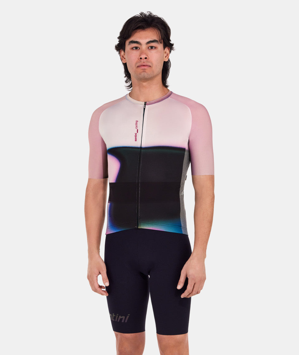 Santini Luce Unisex Cycling Jersey (Black)