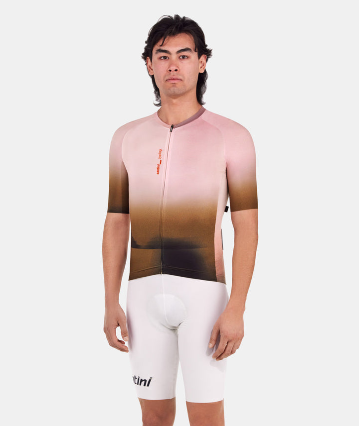 Santini Luce Unisex Cycling Jersey (Beige)