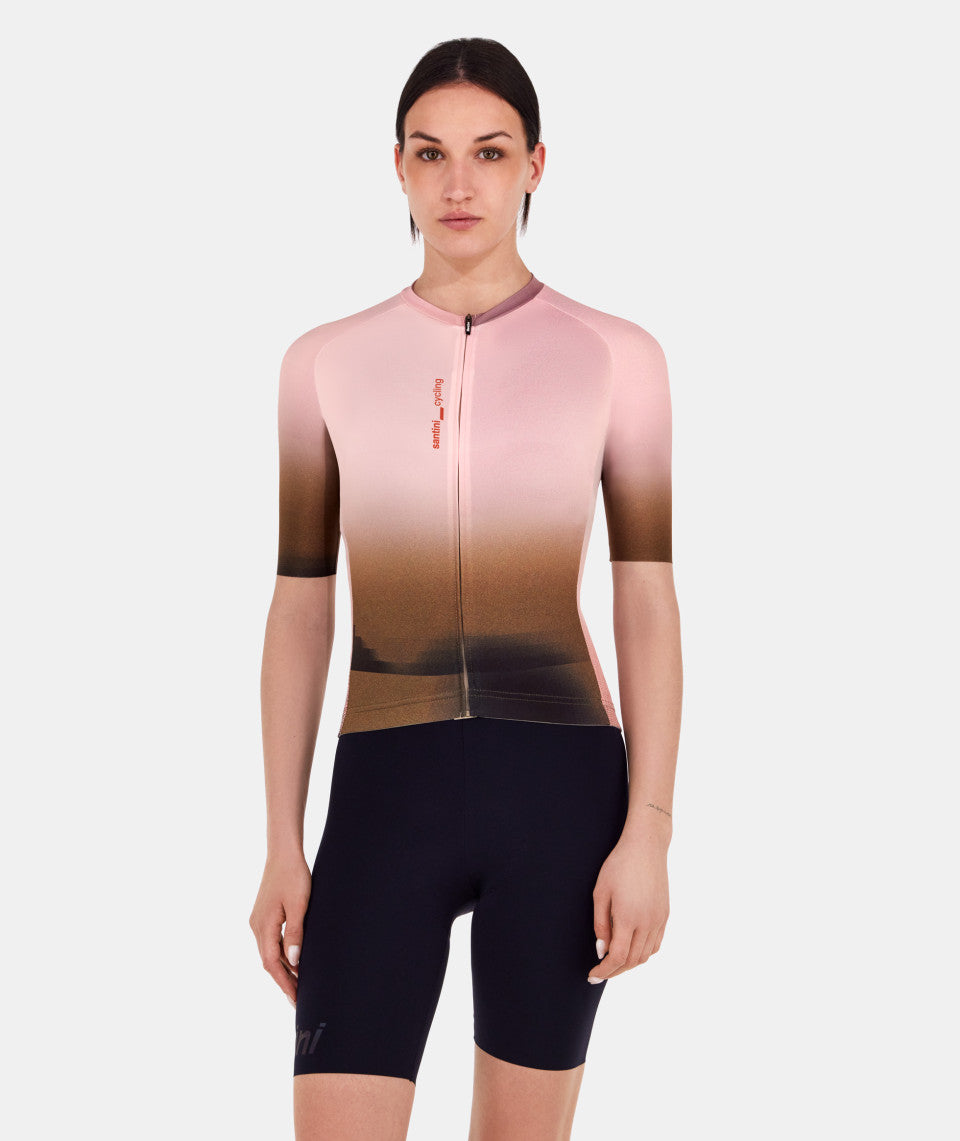 Santini Luce Unisex Cycling Jersey (Beige)