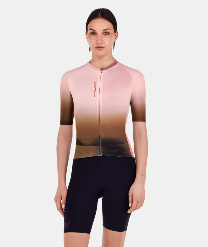 Santini Luce Unisex Cycling Jersey (Beige)