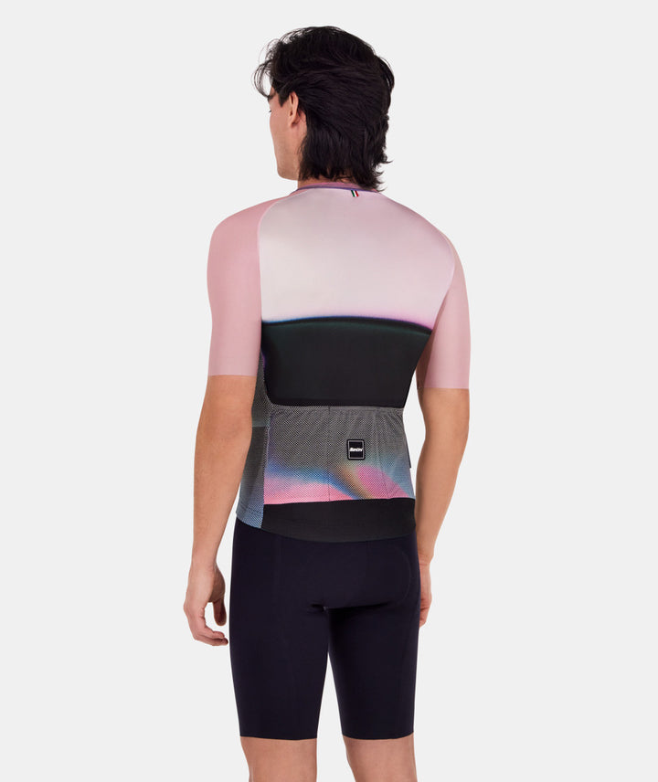 Santini Luce Unisex Cycling Jersey (Black)