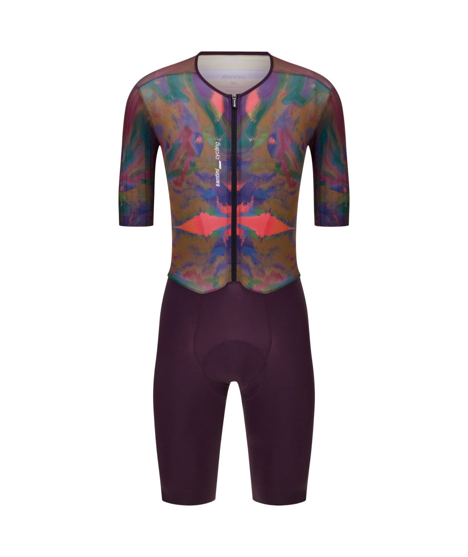 Santini MADSS V6 Men's Cycling Aero Suits (Burgundy)