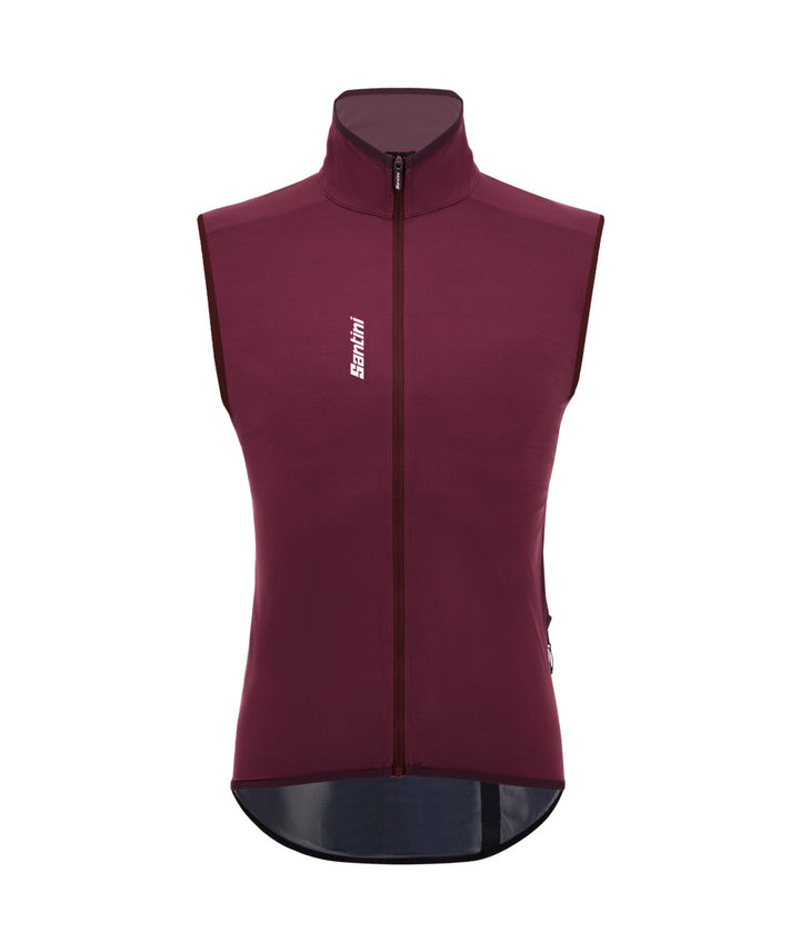 Santini Magic Unisex Cycling Rain Vest (Burgundy)
