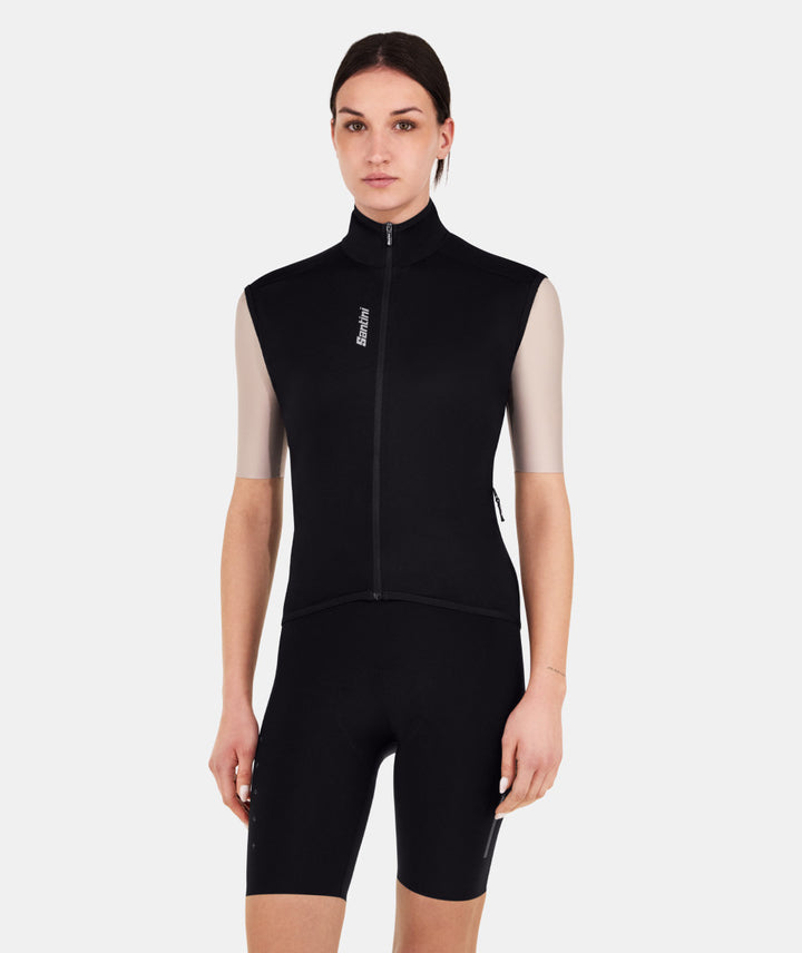 Santini Magic Unisex Cycling Rain Vest (Black)