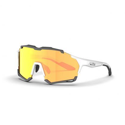 Magicshine Versatile Classic Sport Sunglasses (Gold/Clear) - BUMSONTHESADDLE